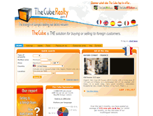 Tablet Screenshot of lecube-immo.com